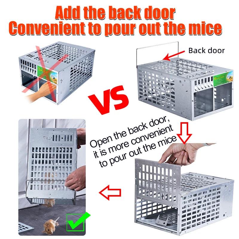 Mice Rodent Catcher Mousetrap cage Pest Reject Rat trap Cage