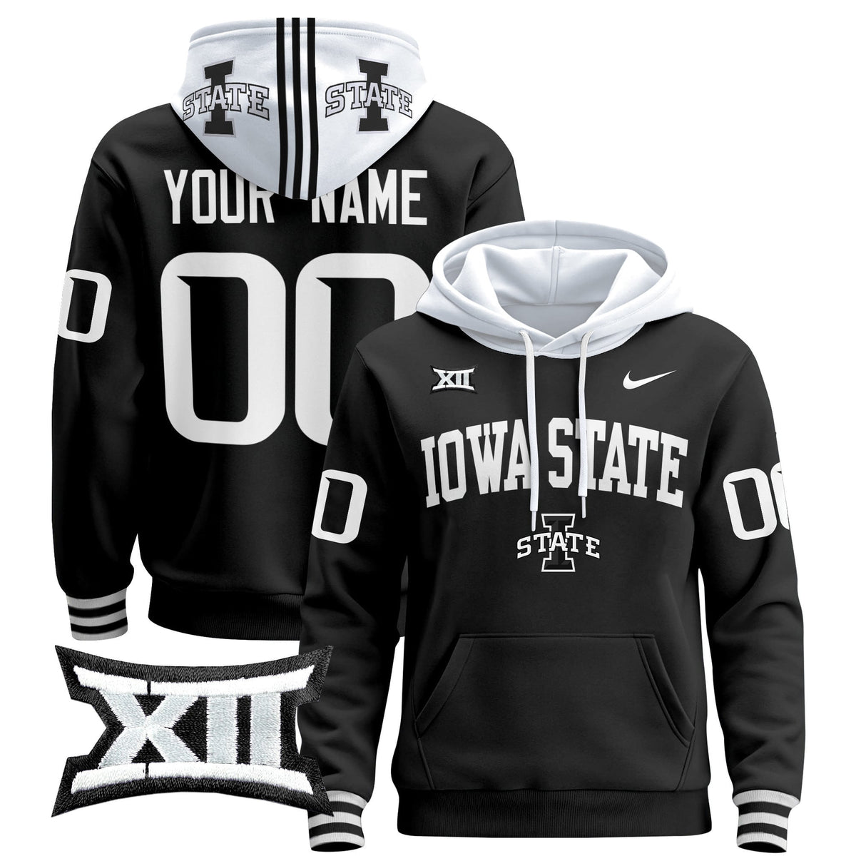 Iowa State Cyclones 2024 Custom Pullover Hoodie V2