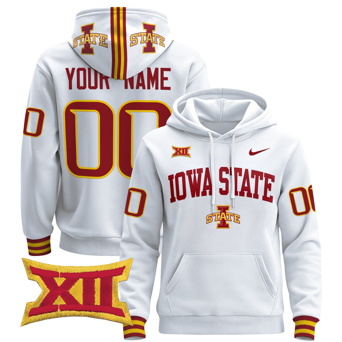 Iowa State Cyclones 2024 Custom Pullover Hoodie V2