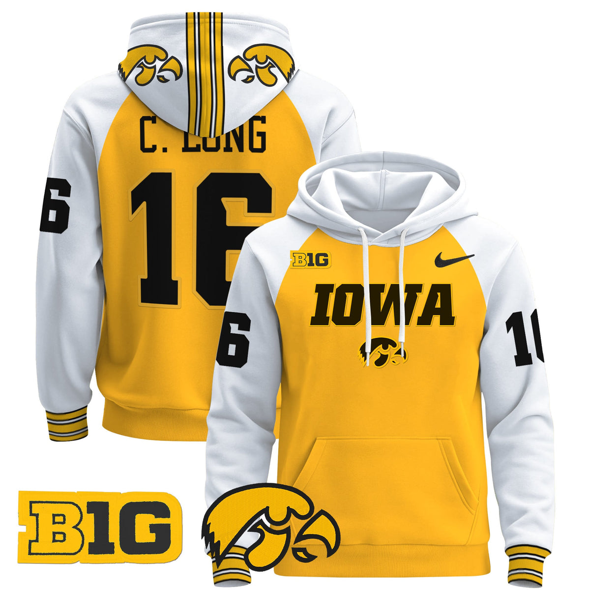 Iowa Hawkeyes 2024 Pullover Hoodie V3