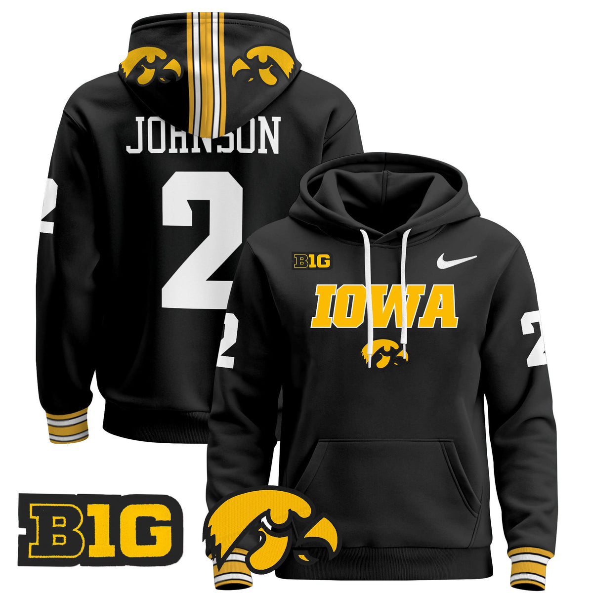 Iowa Hawkeyes 2024 Pullover Hoodie V3
