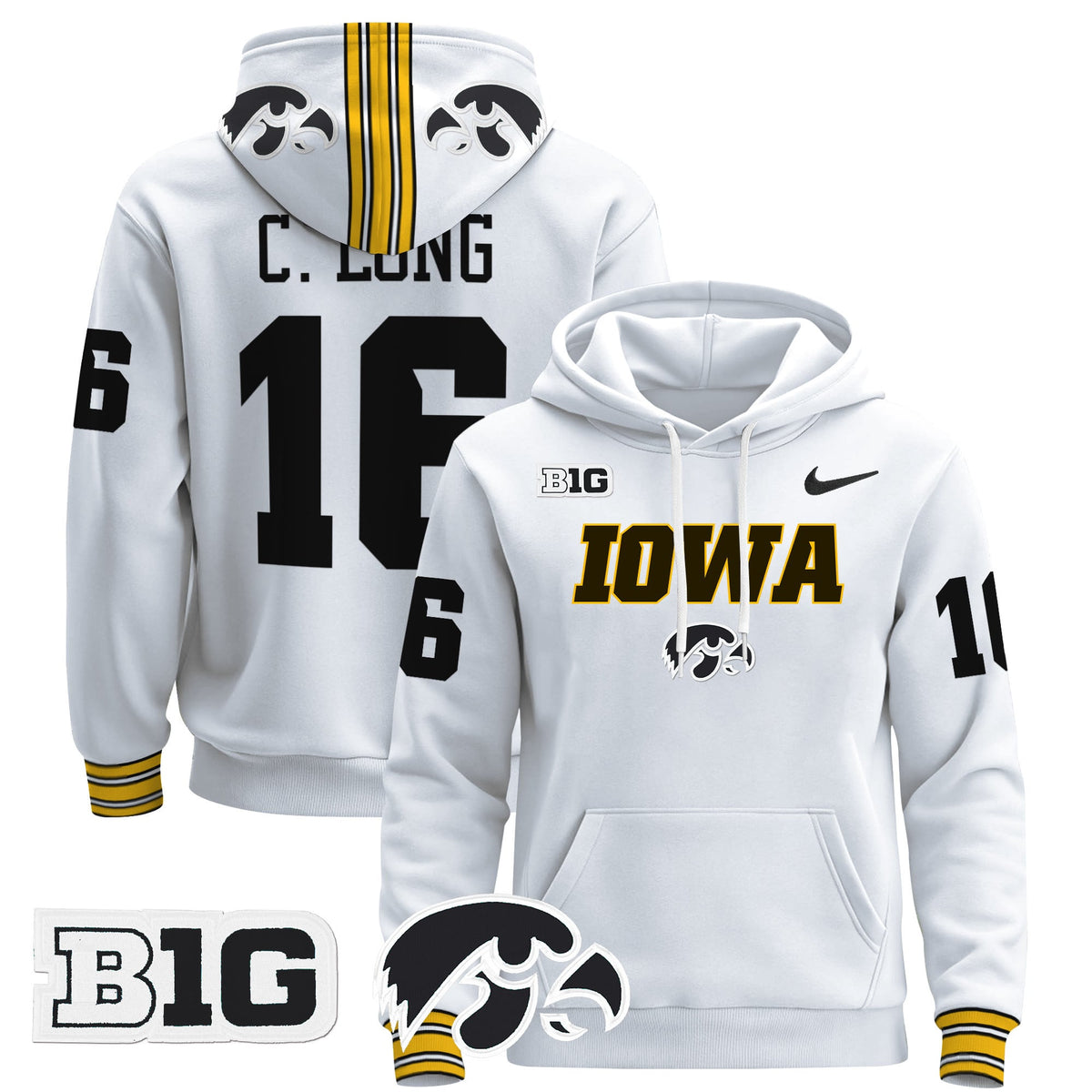 Iowa Hawkeyes 2024 Pullover Hoodie V3