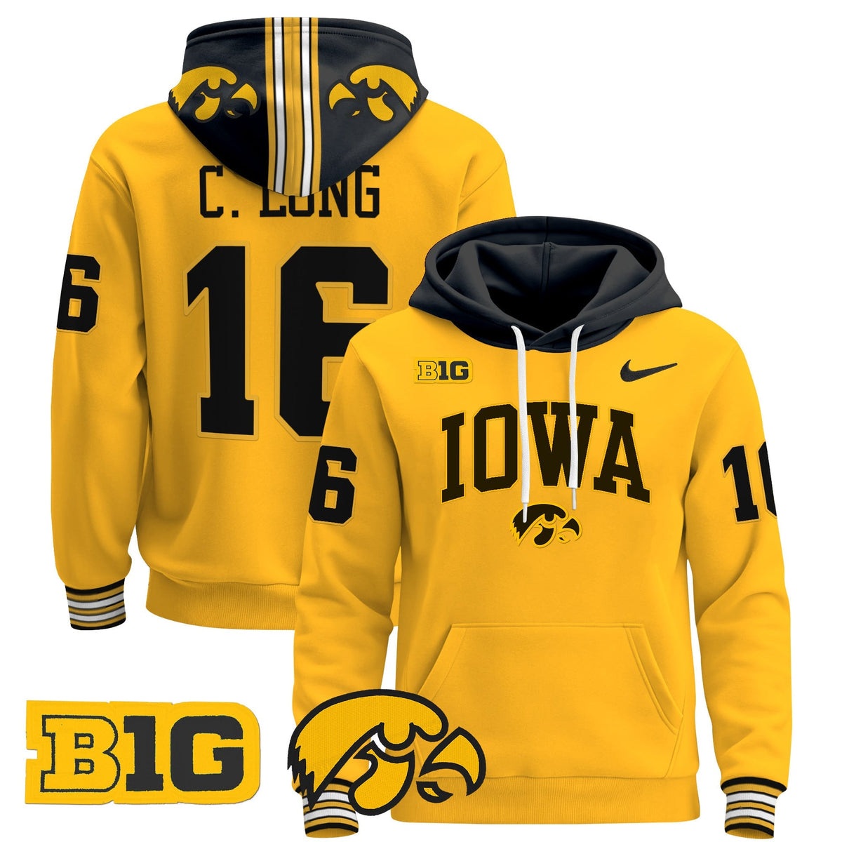 Iowa Hawkeyes 2024 Pullover Hoodie V2