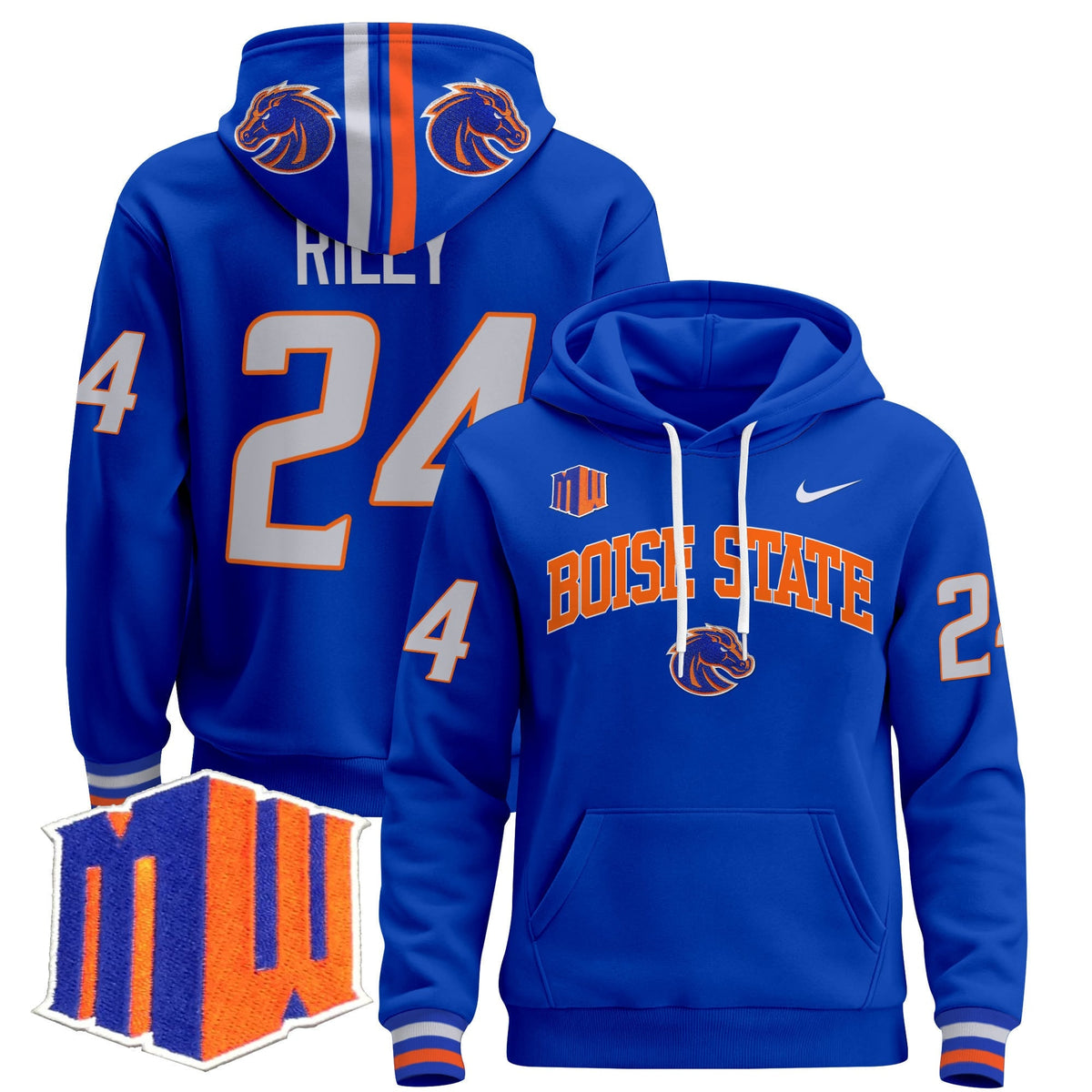 Boise State Broncos 2024 Pullover Hoodie V3