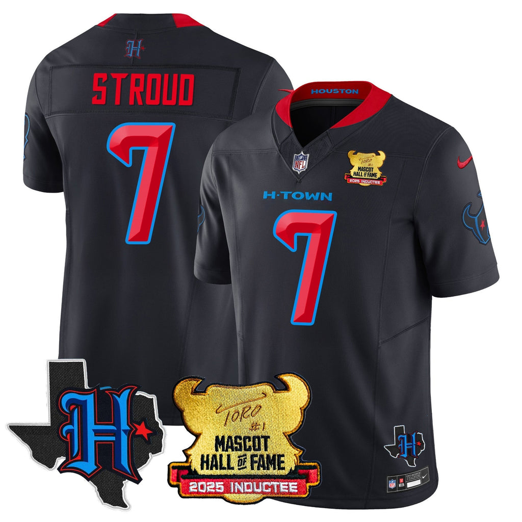 Houston Texans 2025 Mascot Hall Of Fame Jersey - All Stitched