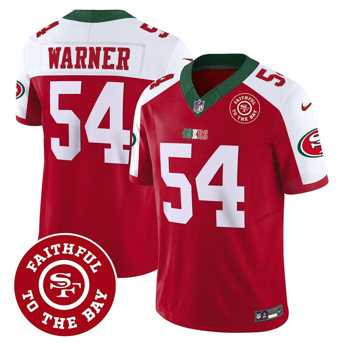 49ers Mexico Faithful To The Bay Patch Vapor Jersey - All Stitched