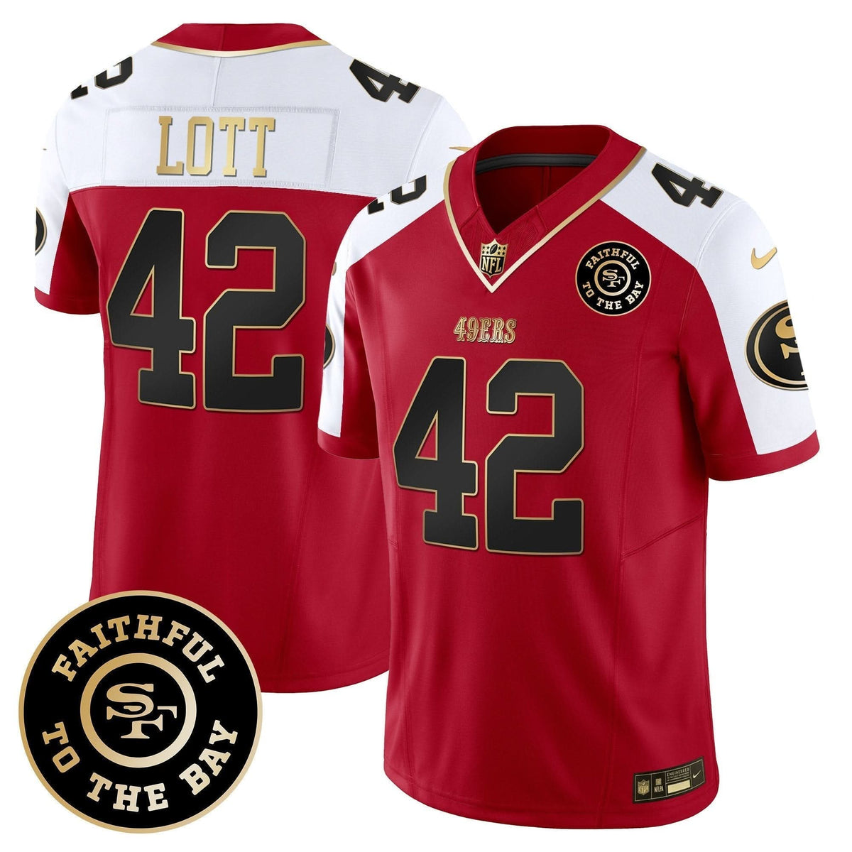 49ers Faithful To The Bay Patch Vapor Limited Jersey V6 - All Stitched