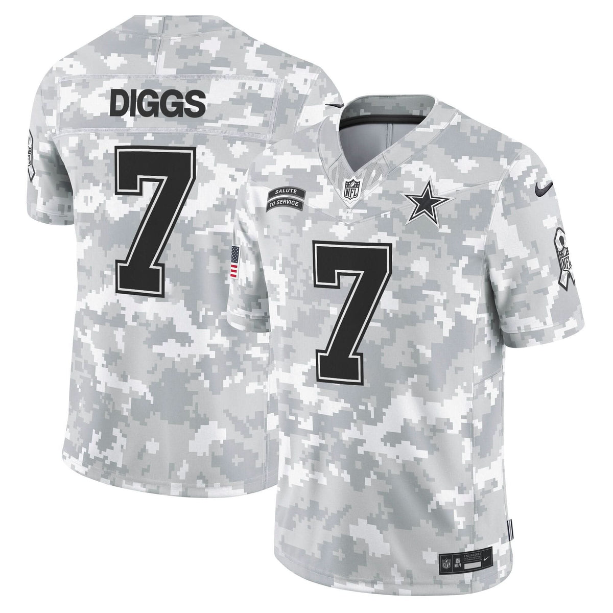 Dallas Cowboys 2024 Salute to Service Vapor Limited Jersey - All stitched