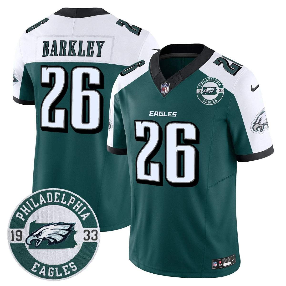 Eagles 2024 Vapor Limited Jersey - Est. 1933 Patch - All Stitched