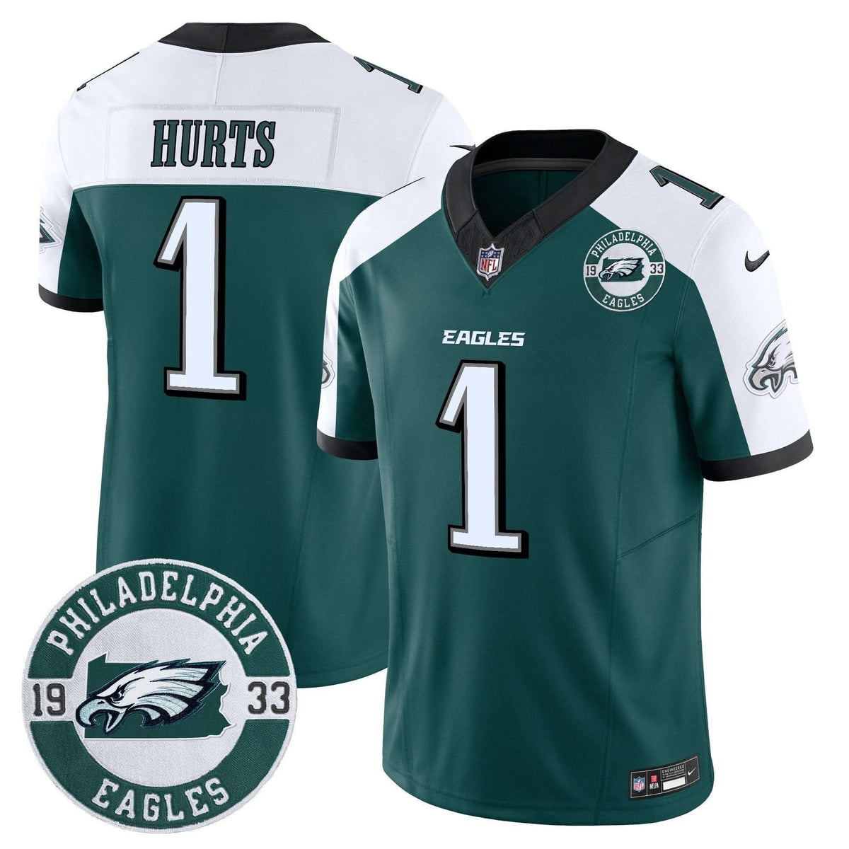Eagles 2024 Vapor Limited Jersey - Est. 1933 Patch - All Stitched