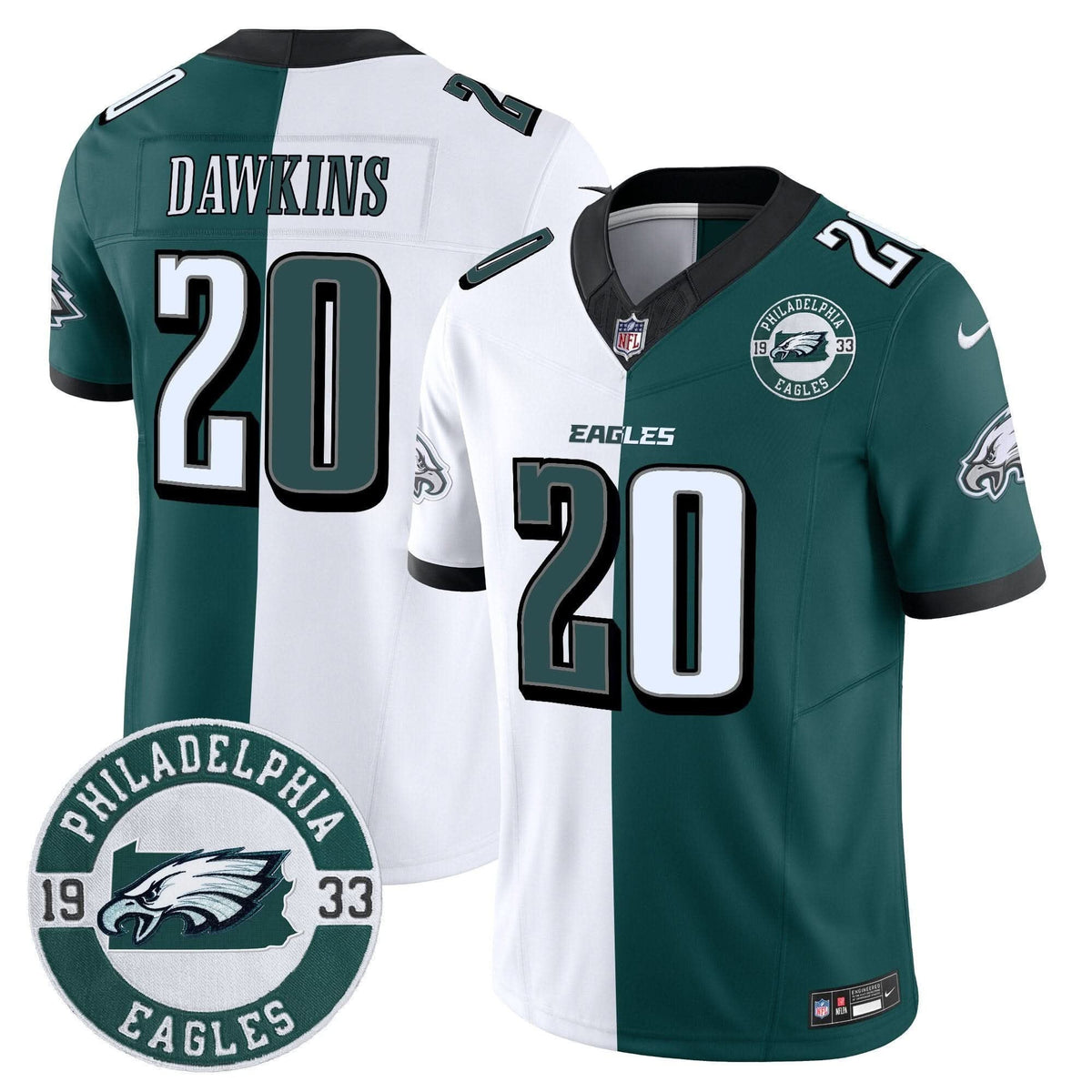 Eagles 2024 Vapor Limited Jersey - Est. 1933 Patch - All Stitched