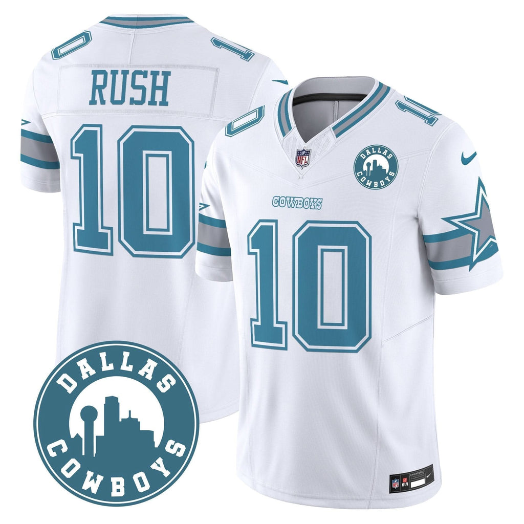 Cowboys "Dallas City" Patch Vapor Limited Jersey - All Stitched