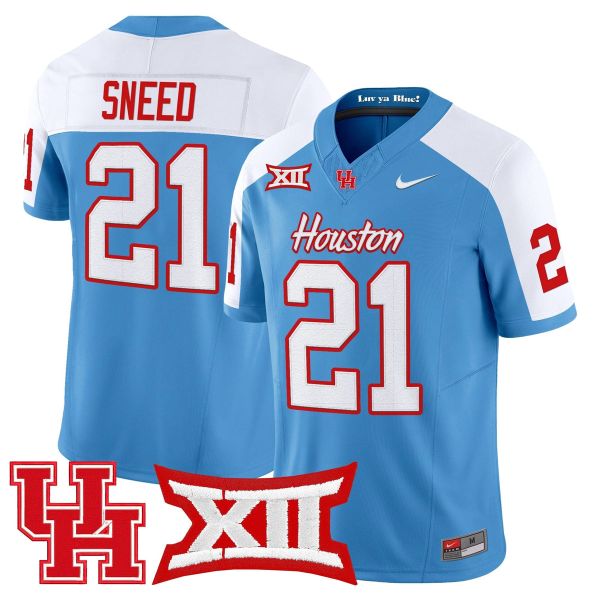 Houston Cougars 2025 Vapor Limited Jersey - All Stitched