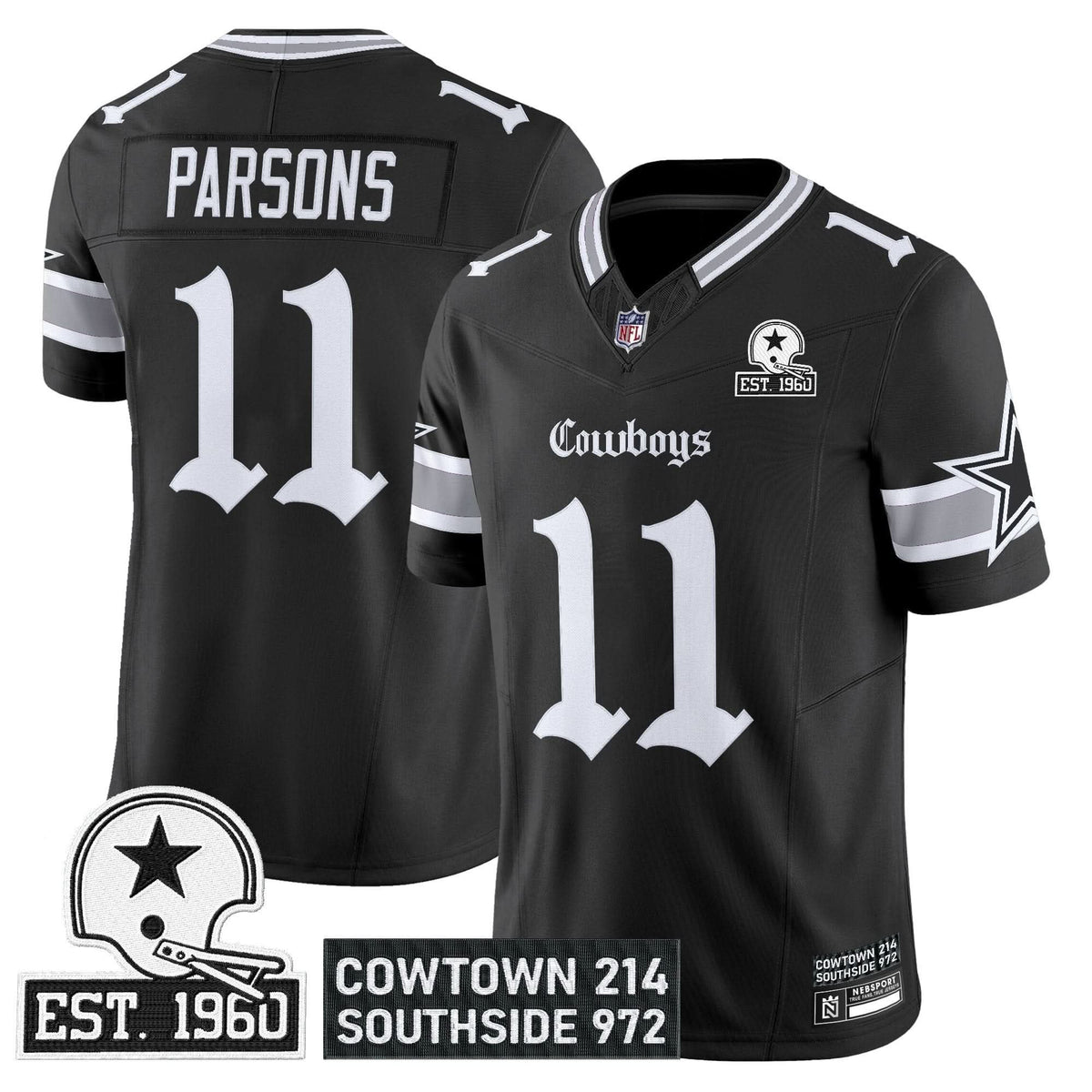 Dallas Cowboys 'Gothic Lone Star Edition' Vapor Limited Jersey - All Stitched
