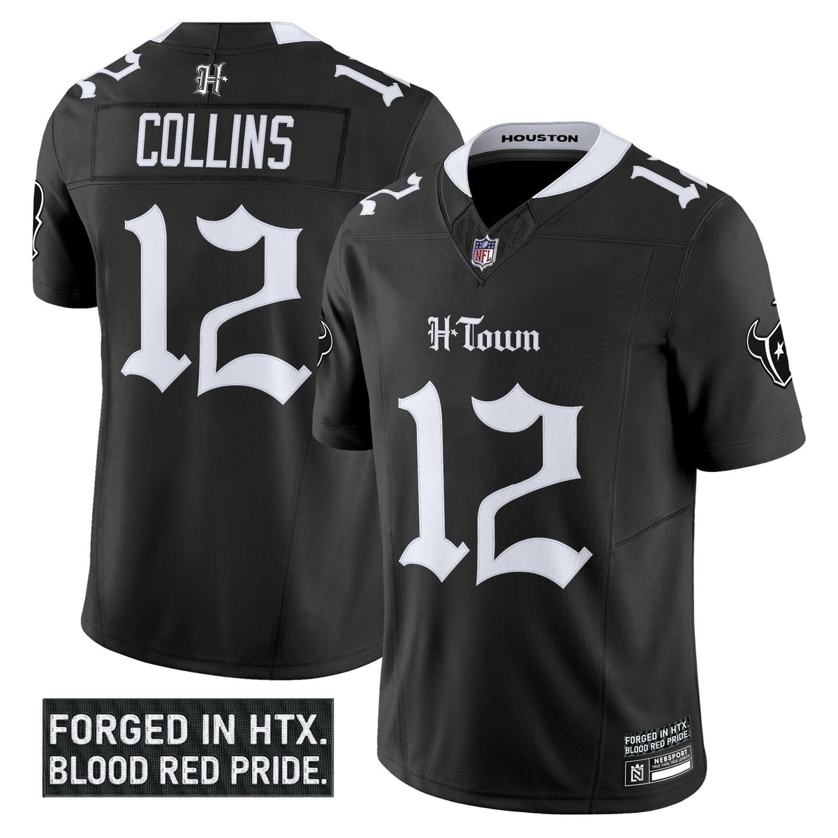 Houston Texans 'Gothic Lone Star Shadows Edition' Vapor Limited Jersey - All Stitched