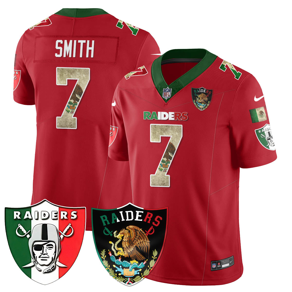Las Vegas Raiders Mexico Vapor Limited Jersey - All Stitched