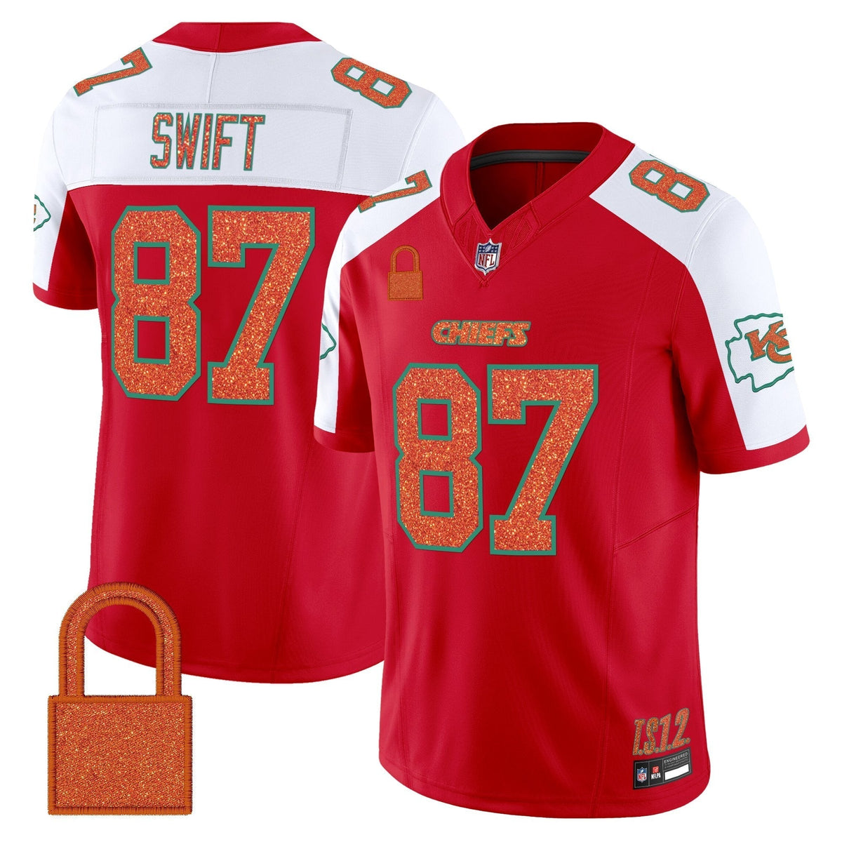 Kansas City Chiefs 'Taylor Swift - TS12 - The Life of a Showgirl' Vapor Limited Jersey - All Stitched