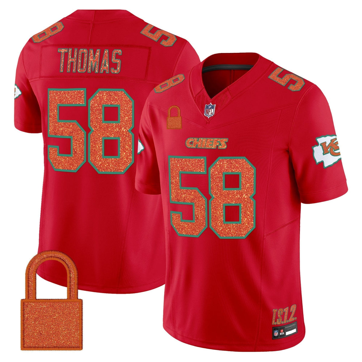 Kansas City Chiefs 'Taylor Swift - TS12 - The Life of a Showgirl' Vapor Limited Jersey - All Stitched