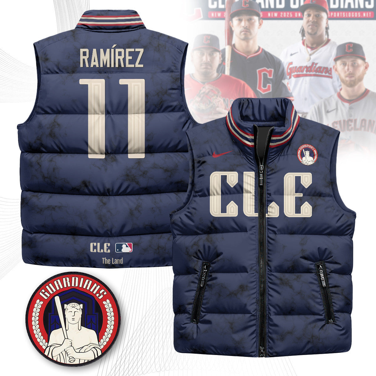 Cleveland Guardians Unisex Puffer Vest