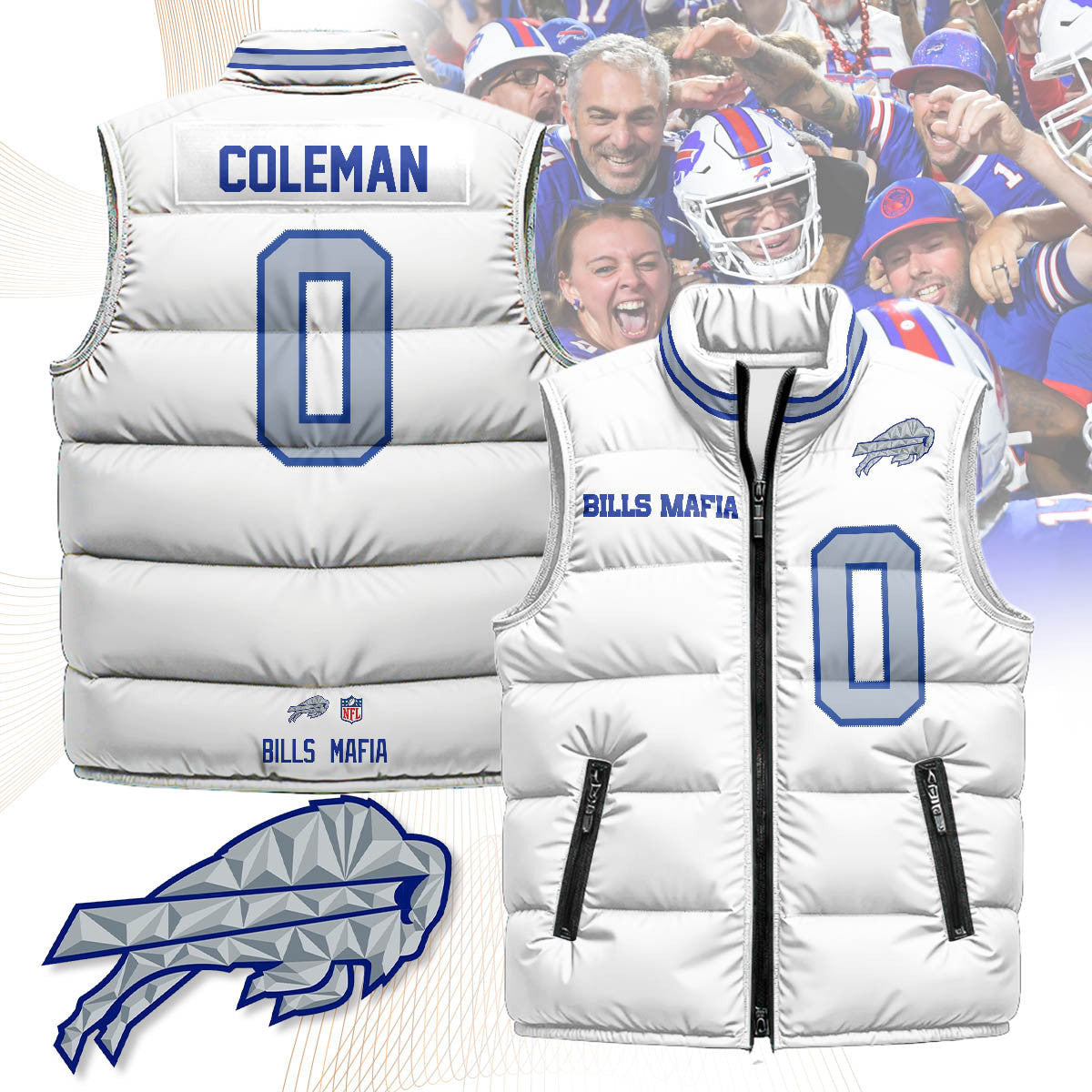 Buffalo Bills Rivalry Series Puffer Vest