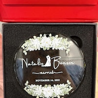 Personalized Wedding Ornament 2025: Elegant Glass Keepsake