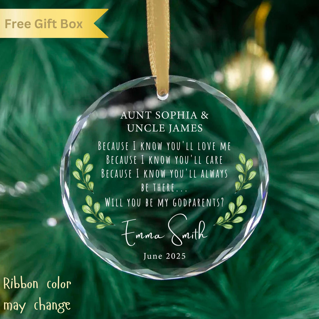 Personalized Wedding Ornament 2025: Elegant Glass Keepsake