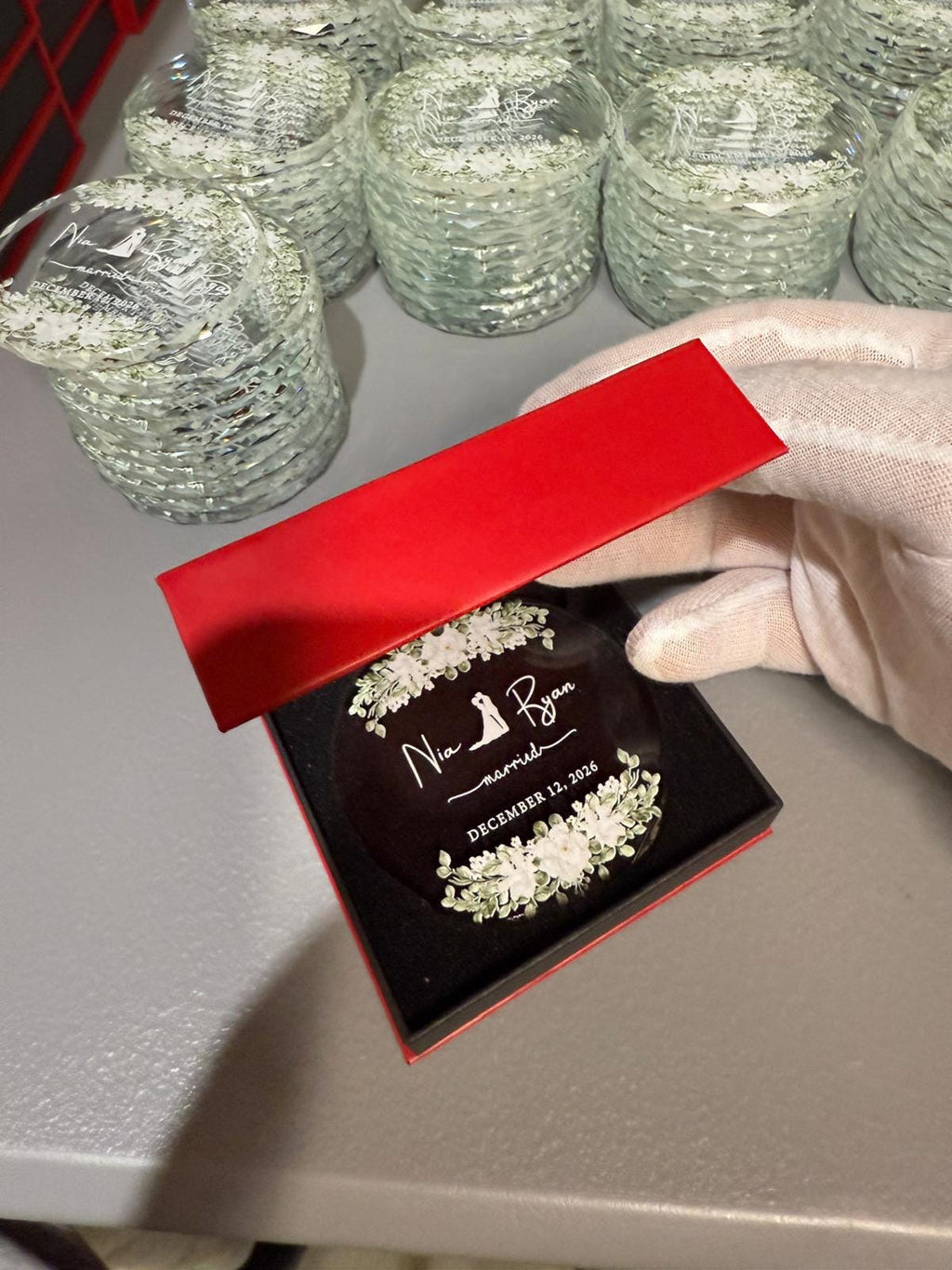 Personalized Wedding Ornament 2025: Elegant Glass Keepsake