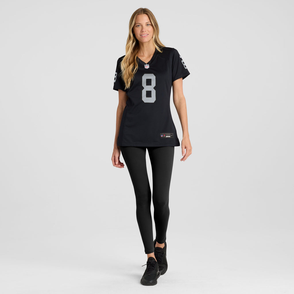 Women's Las Vegas Raiders Kirk Cousins Nike Black Team Game Jersey