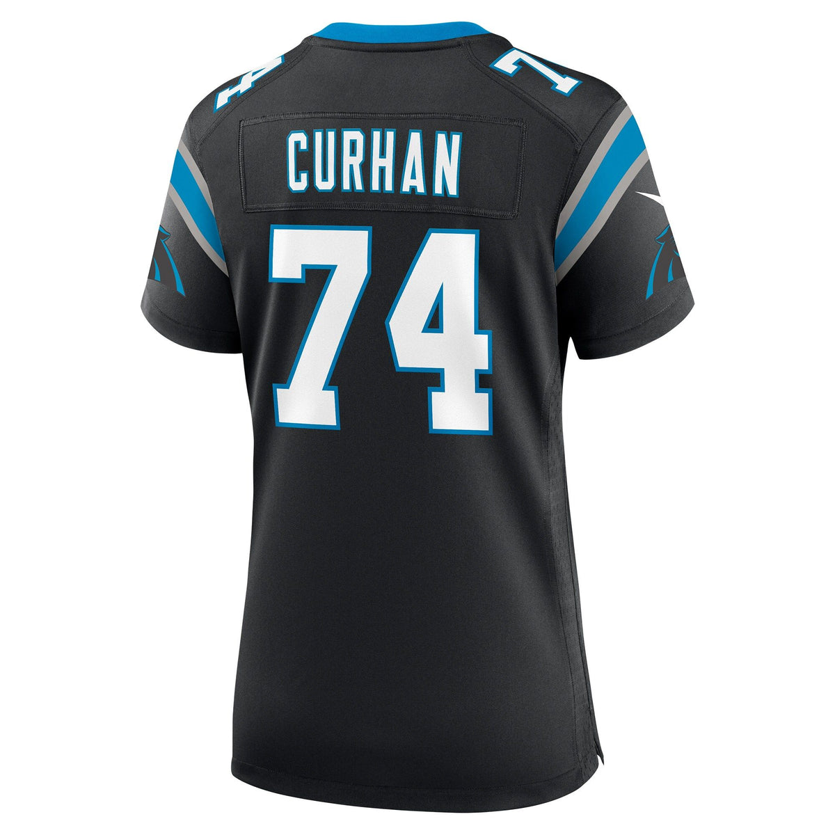 Women's Carolina Panthers Jake Curhan Nike Black Team Game Jersey