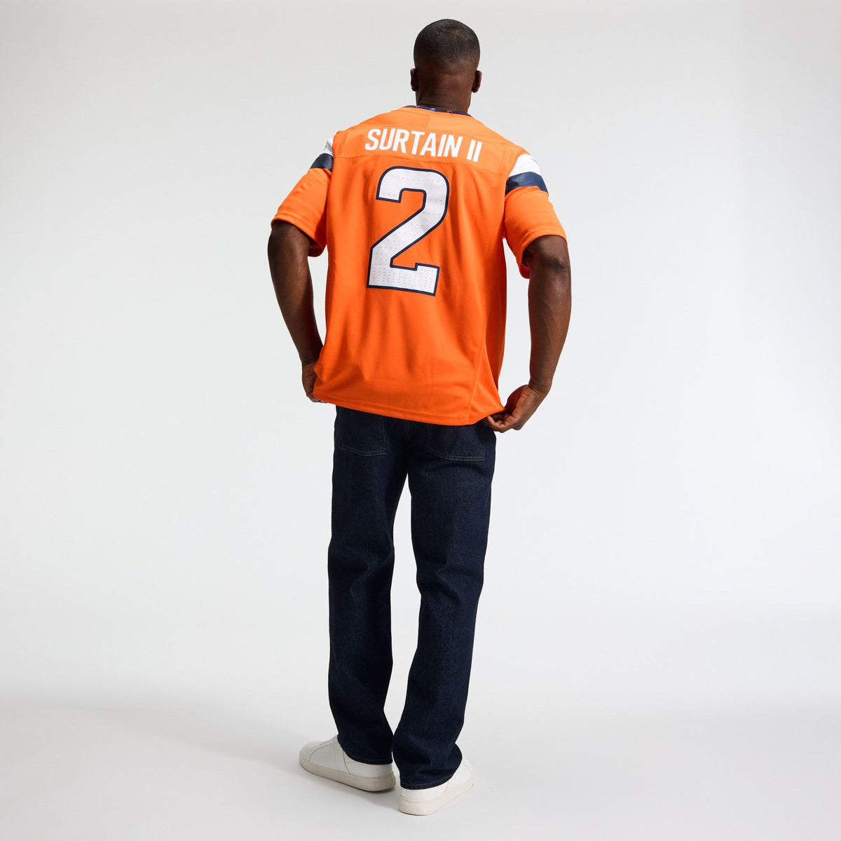 Men's Denver Broncos Patrick Surtain Ii Nike Orange Team Vapor Fuse Stitched Limited Jersey