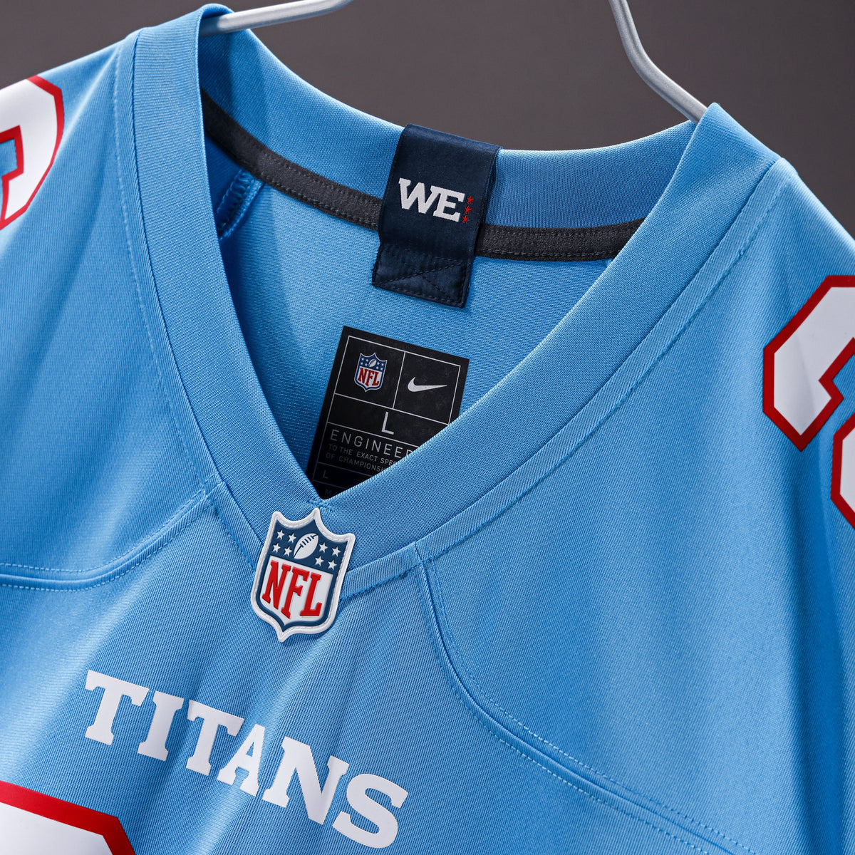 Men's Tennessee Titans Keldric Faulk Nike Light Blue 2026 Nfl Draft First Round Pick No31 Game Jersey