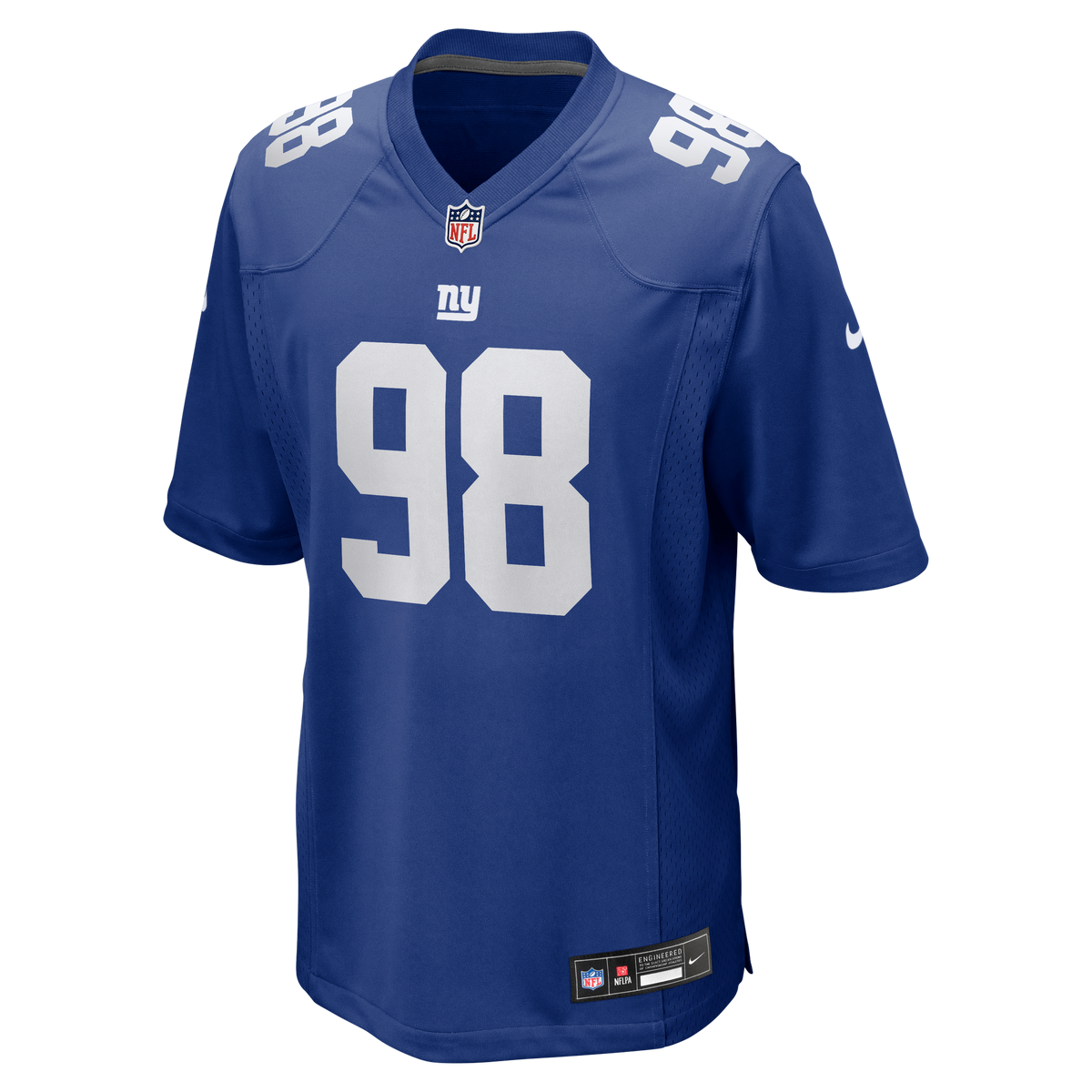Men's New York Giants Leki Fotu Nike Royal Team Game Jersey