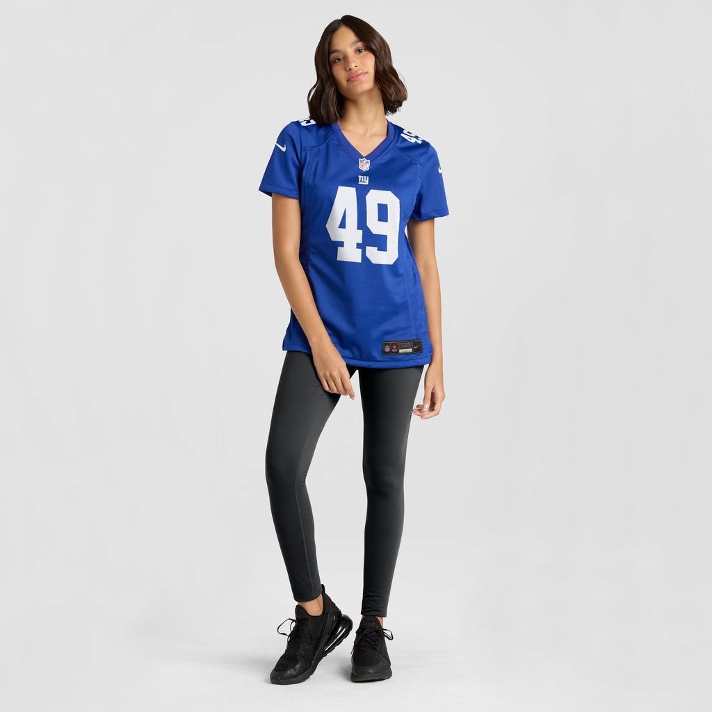 Women's New York Giants Tremaine Edmunds Nike Royal Team Game Jersey
